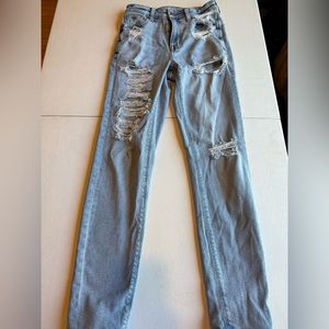 American eagle mom jeans size 000